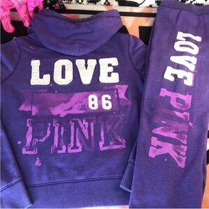 2010 RARE HTF PINK Victoria's Secret Purple OUTFIT